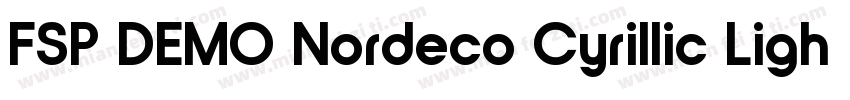 FSP DEMO Nordeco Cyrillic Light Bol字体转换